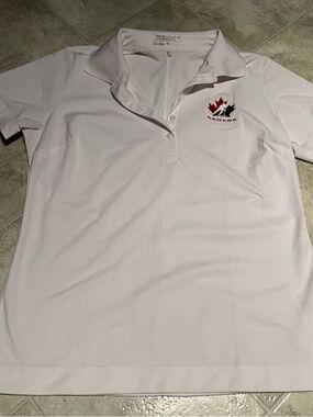 Nike White Dri-FIT Golf Polo with Subtle Logos